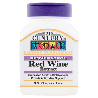 21st Century Resveratrol Red Wine Extract 90 Capsules