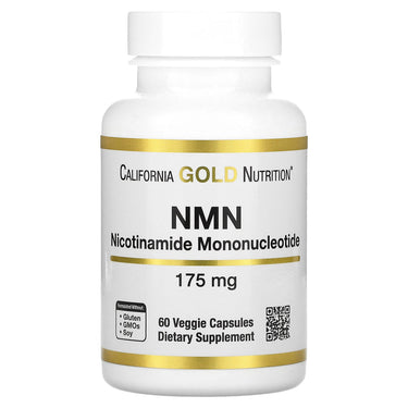 California Gold Nutrition NMN 175 mg 60 Veggie Capsules