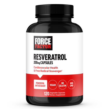 Force Factor Resveratrol 200 mg 120 Vegetable Capsules