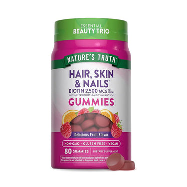 Nature's Truth Hair, Skin & Nails Biotin 2,500 mcg 80 Gummies - Protein District Lebanon