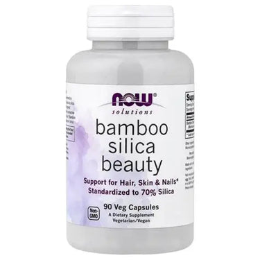 NOW Foods Bamboo Silica Beauty 90 Veg Capsules - Protein District Lebanon