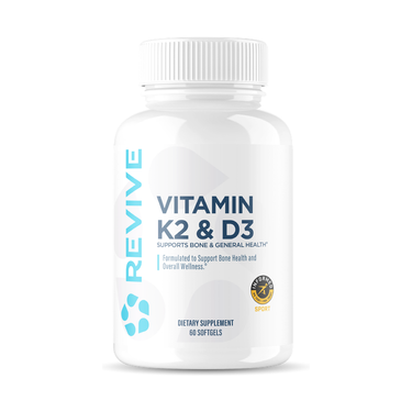 Revive Vitamin K2 & D3 — 60 Softgels — original bottle — PROTEIN DISTRICT Lebanon