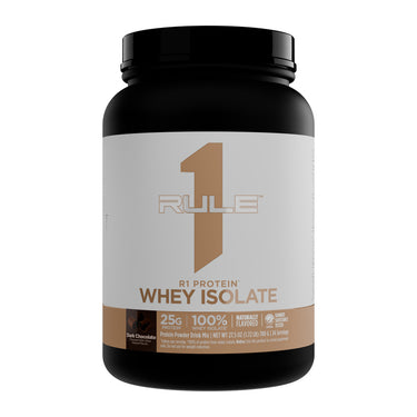 Rule 1 Whey Isolate — Natural Dark Chocolate — 1.5 lb • Naturally Flavored product image | PROTEIN DISTRICT Lebanon