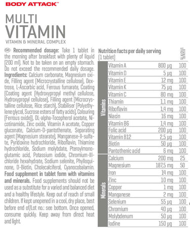 Body Attack Multi Vitamin