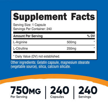 Nutricost L-Arginine+L-Citrulline