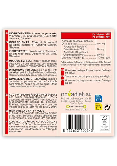 Novadiet Omega 3 High Epa and Dha