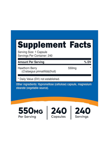Nutricost Hawthorn 550mg 240'