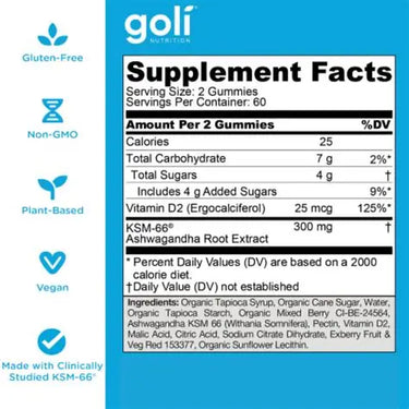 Goli Nutrition Ashwagandha Gummies