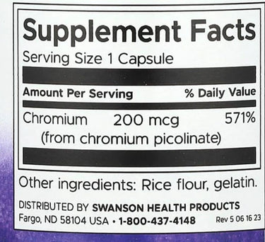 Swanson Chromium Picolinate