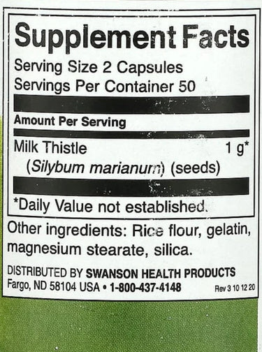 Swanson Milk Thistle