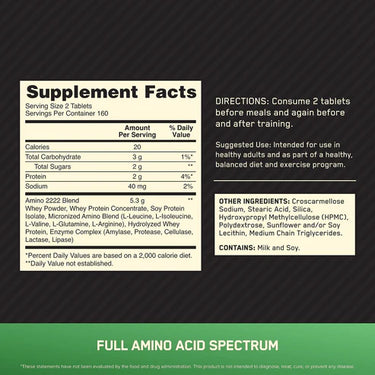 Optimum Nutrition Amino 2222