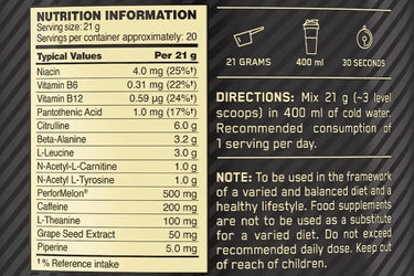Optimum Nutrition Pre workout Advanced